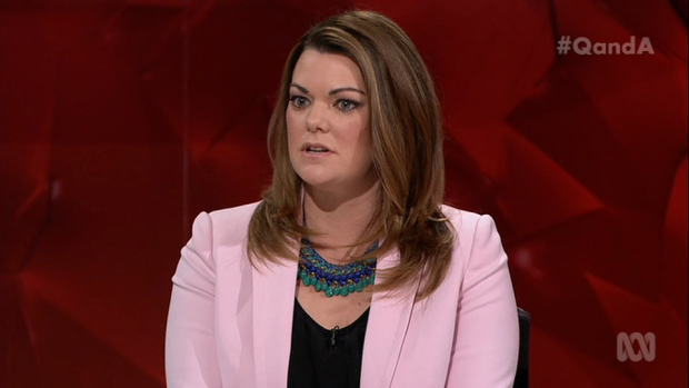 'We all have a responsibility to help shape this nation' ... Greens' Sarah Hanson-Young fought with Labor's Chris Bowen about power sharing.