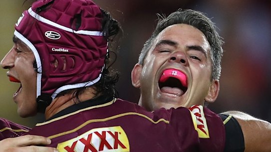 The Cane Toads performed on the paddock, while the corporate boxes at Suncorp Stadium heaved.