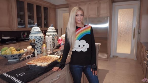 Paris Hilton's lasagne is as basic as it is huge.