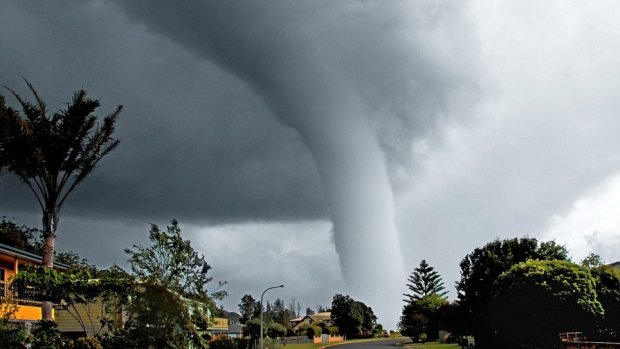 A waterspout near Batemans Bay.