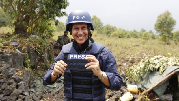 Peter Greste on assignment in 2013.