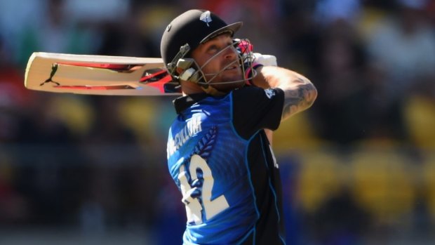 Super bat:  New Zealand skipper Brendon McCullum has been in dazzling form over the past 12 months.