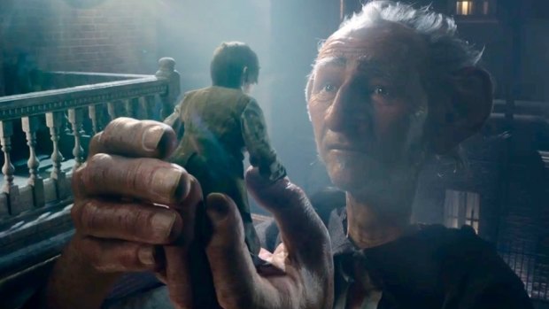 A Roald Dahl classic ... this still from <i>The BFG</i> shows the BFG (Mark Rylance) with the Disney film's protagonist, Sophie (Ruby Barnhill).