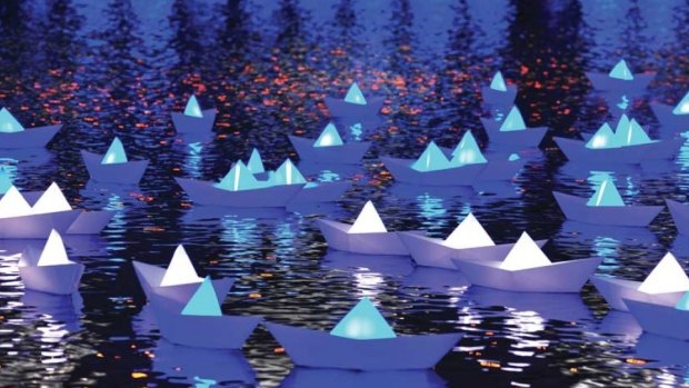 Three hundred illuminated paper boats will float on the lake during Enlighten.