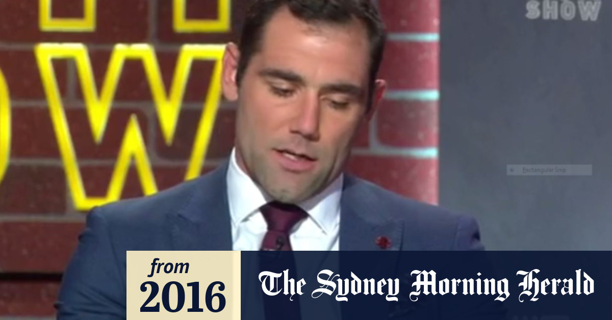 Just Why Did The Channel Nine Footy Show Apologise To Cameron Smith