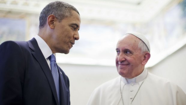  "He doesn't just proclaim the Gospel, he lives it": President Barack Obama on why Pope Francis is an inspiration.