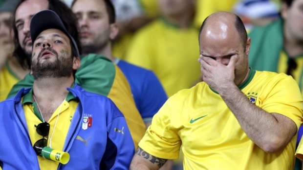 Brazilians were left stunned by the 7-1 defeat.