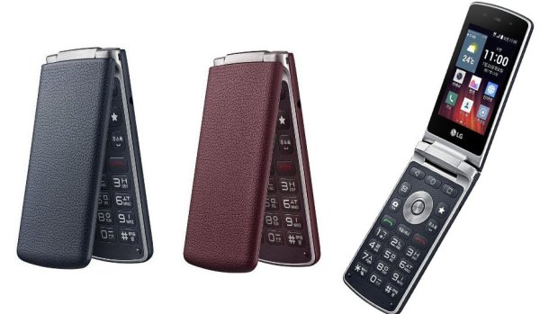 The LG Gentle: The T9 keyboard returns in a cushy faux-leather flip phone thing that runs Android Lollipop 5.1