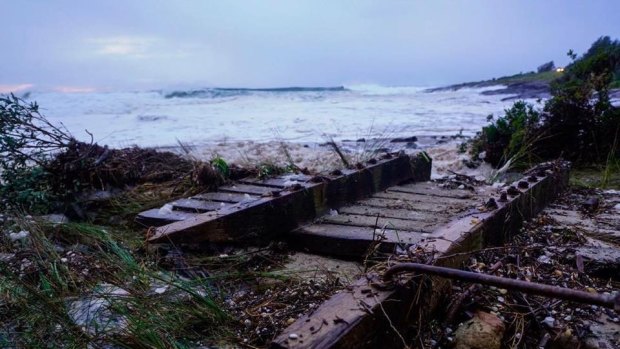 The Bawley Point gantry was washed away in a storm in June.