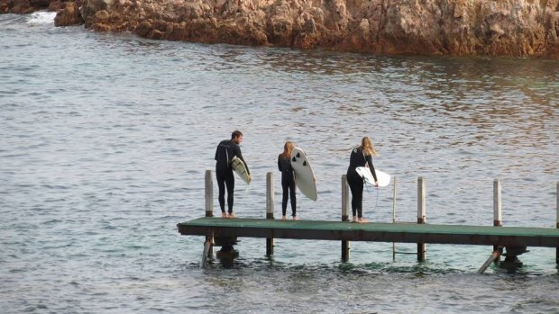 The Brouwer family are keen surfers. 