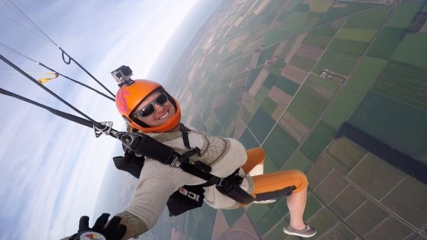 Professional skydiver Miles Cottman, 27, is recovering in hospital after a horror accident in the French Alps. 