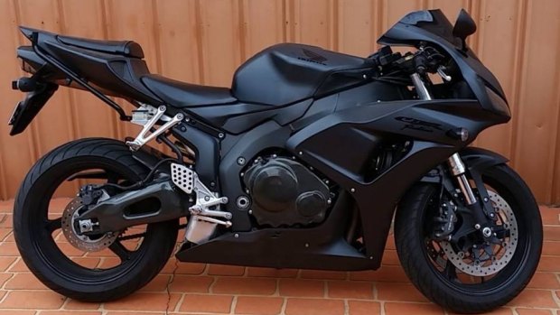 The motorbike Braden will ride to set the world record for world's fastest terminally ill person on a bike