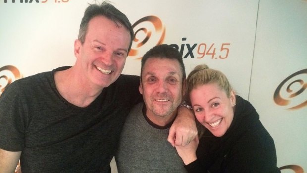 Dean Clairs, Shane McFarlane and Kymba Cahill from Mix 94.5 and Perth's top rating breakfast radio show.