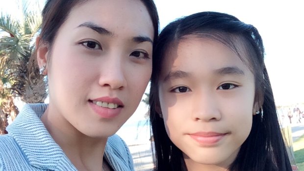 Duong Nguyen with her daughter Kate Vo.