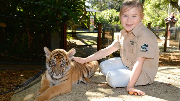 Audrey Joyce named the tiger cub Reggie after her parents' grandfathers.