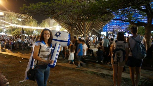 Perth woman Caroline Frank in happier times in Israel.