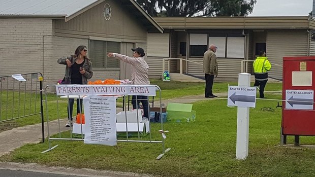 Bittersweet: The controversial Easter egg hunt at Geelong Showground.