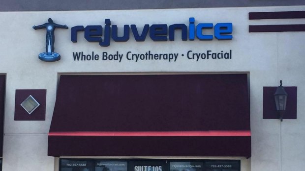 The salon, Rejuvenice, says whole body cryotherapy will reduce inflammation and pain, and accelerate tissue healing.