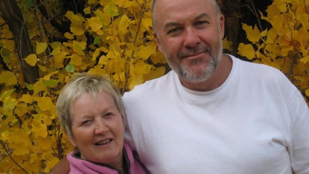 Marlene Wilton with her husband Graeme, who died in February 2014.