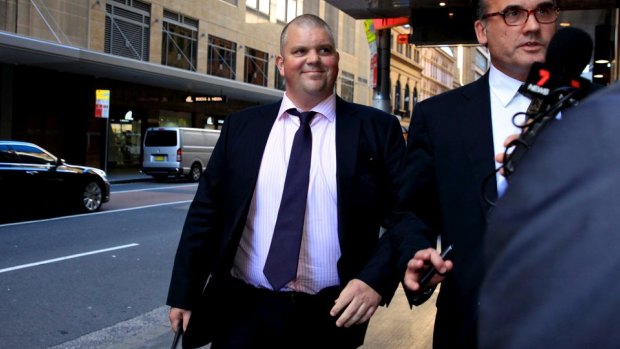 Nathan Tinkler arrives at the Independent Commission Against Corruption on Thursday.