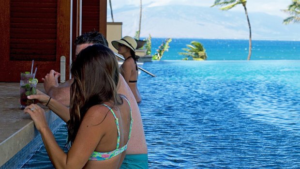 Serenity Pool Bar at Four Seasons Resort Maui.