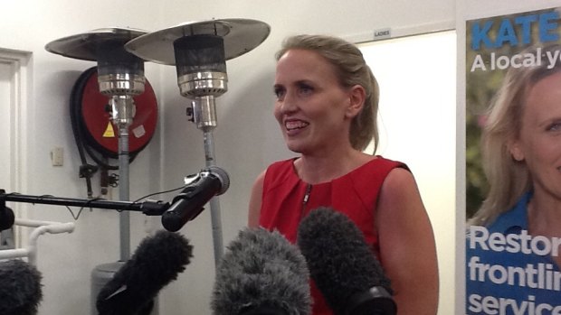 Labor's Kate Jones claims victory in Ashgrove.