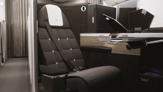 The new Club Suite includes a vanity unit and mirror, inflight Wi-Fi access, 18.5-inch (47 centimetre) inflight TV screens, high definition "gate-to-gate programming" and PC and USB power sockets.