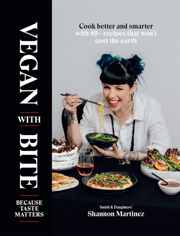Cover of Shannon Martinez's new book Vegan with Bite.
