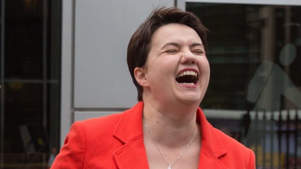 Scottish Conservative Leader Ruth Davidson said "Trump's a clay-brained guts, knotty-pated fool, whoreson obscene greasy tallow-catch."
