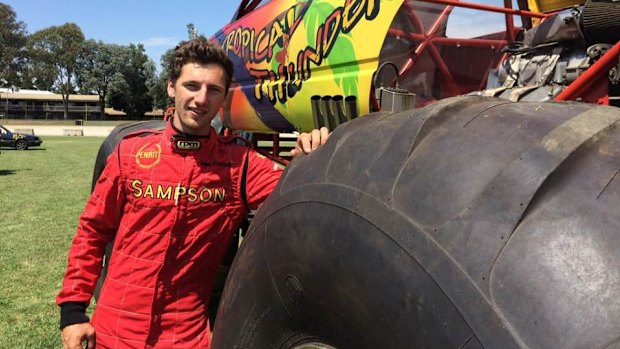 Michael Xuereb, 23, has been driving monster trucks since he was 15.