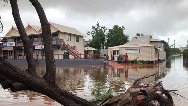 Rain shut down Chinatown in Broome.