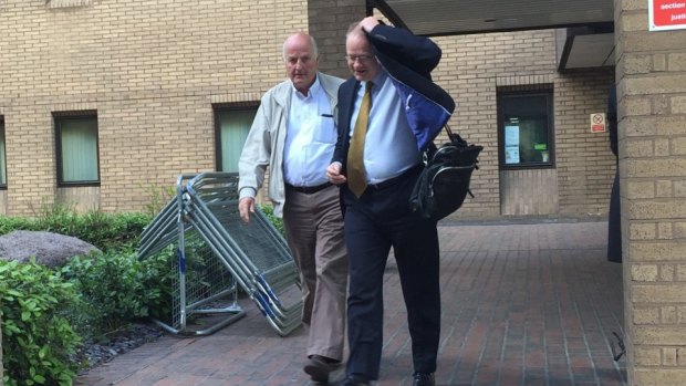 Peter Chapman outside of court in London.