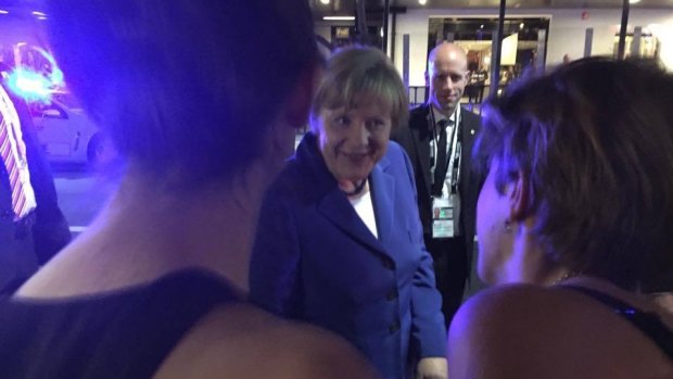 German Chancellor Angela Merkel dropped by Brisbane bar Brewski on Friday night.