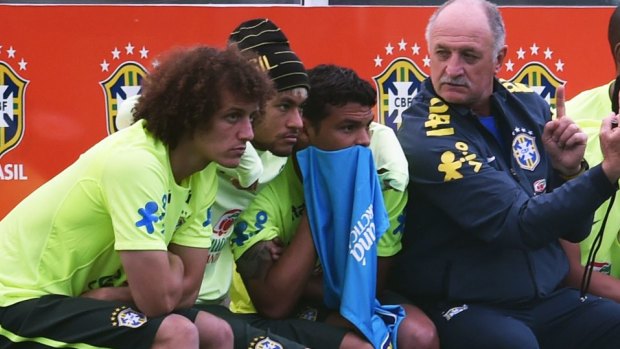 Under pressure: Brazil coach Felipe Scolari.
