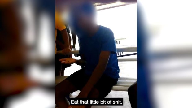 A former Northern Territory youth prison guard  urged a child to eat faeces.