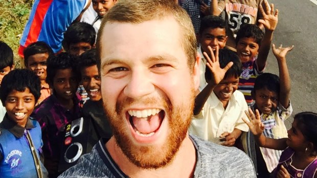 Tom Mackay in India.