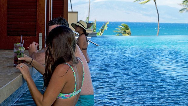 Serenity Pool Bar at Four Seasons Resort Maui.