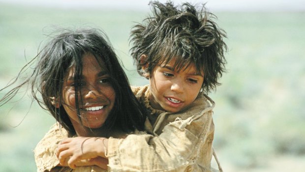 Story on screen: Actors Everlyn Sampi and Tianna Sansbury in the film Rabbit-Proof Fence.
