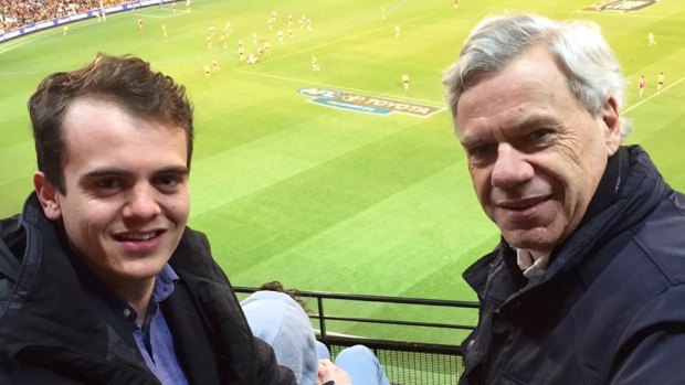 Liberal Party powerbroker Michael Kroger with his controversial protege Marcus Bastiaan.