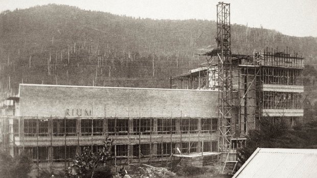 The Sanitarium Health Food factory under construction in the 1930s.