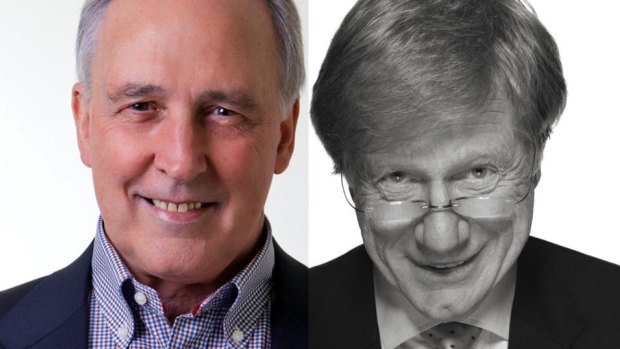 When conversation flies: Former PM Paul Keating and journalist Kerry O'Brien, who sat down in conversation at the Opera House.
