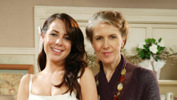 Debra Lawrance, right, was considered 'Australia's mum' in the '90s due to her role as Pippa in <i>Home and Away</I>.