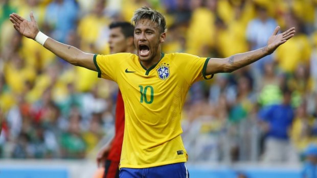 Brazilian superstar Neymar had a frustrating match.