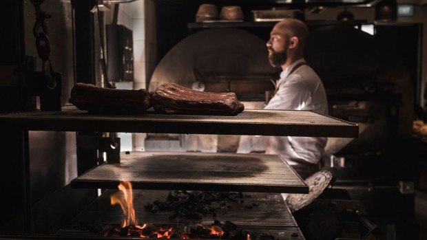 Perth chef David Pynt on the pass at Burnt Ends, Singapore.