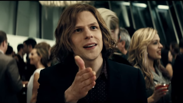 Jesse Eisenberg plays Lex Luthor, a crazy billionaire intent on destroying the superheroes.