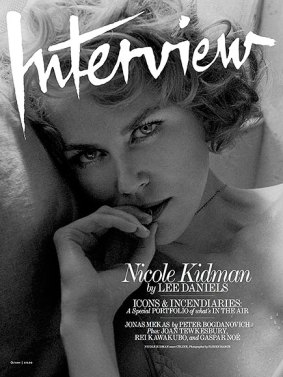 The Interview Magazine cover.