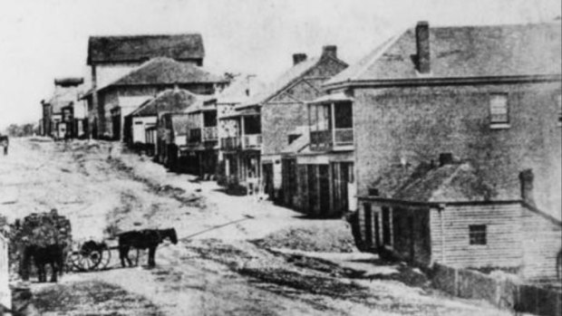 Brisbane's Queen Street in 1859.