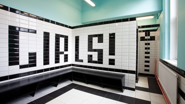 Innovation: Maximo Recio's redesign of a London school's toilets.