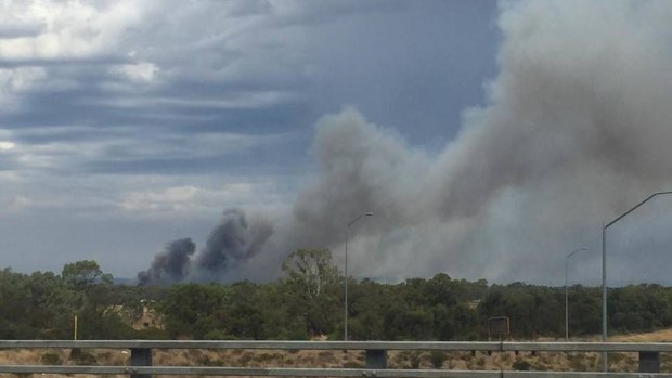 A bushfire watch and act alert has been issued for a fire started by lightning in Karnup.