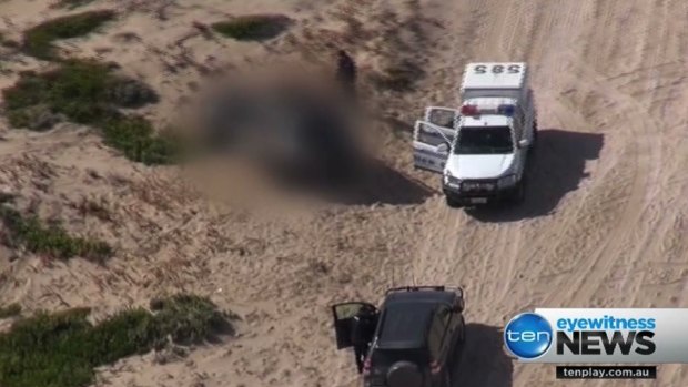 Police were called to Coorong National Park near Salt Creek. 